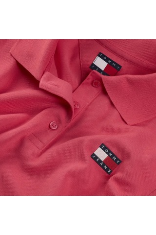 Tommy Hilfiger Tjw Crp Badge Ss Pol, Xı2 Pembe Kadın T-shirt & Polo