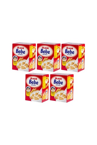Ülker Bebe Bisküvisi 12 Vitaminli Kutu 800 G 5'li Set