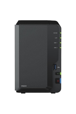 Synology DS223 2 Slot All In One Nas Depolama Unitesi Siyah