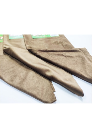 3 Adet Güderi Bez Natural Lüks 50x35 Cm Evde Arabada Ofiste