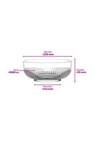 Tokyo 295 Cam Bol Kase 2600 Cc Çok Renkli