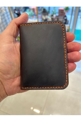 Parla Leather Liberta V2 El Yapımı Hakiki Deri Kart Cüzdan Taba