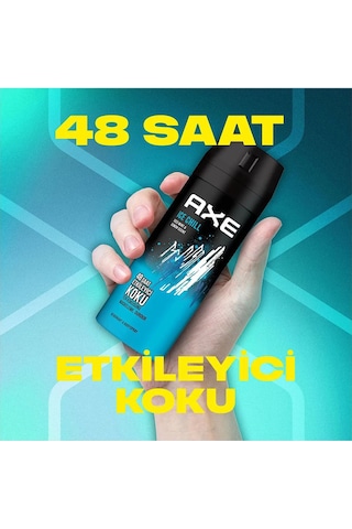 2 Adet Axe Ice Chill Erkek Deodorant Sprey 150 Ml