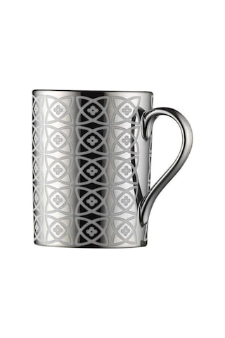 Porselen Kaplama 2 Li Kupa Mug Platin Gri