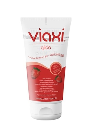Viaxi Glide Su Bazlı Kayganlaştırıcı Jel Çilek Aromalı 100 ML