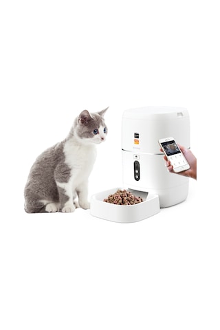 S-Link Sl-23 Kameralı Akıllı Otomatik Mama Kabı Kedi Köpek Pet Besleyici Yem Kabı Smart Feeder 6 L