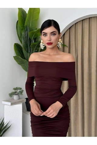 Modayakamoz Tiana Dakota Drapeli Elbise Çok renkli