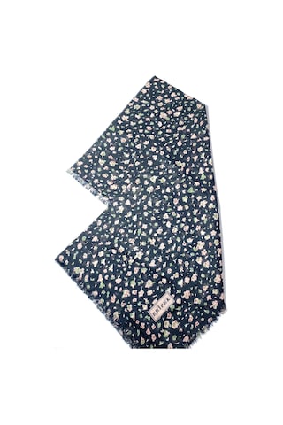 Saçaklı Pamuk Tülbent - 05505 - 95 X 95 / Siyah,pudra - 12 Siyah,pudra - 12