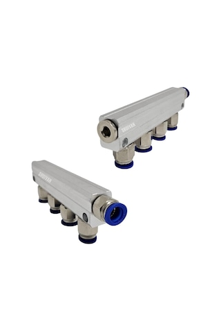 Shuıvan Pnömatik 4'lü Kollektör Su Dağıtıcı 3/8" - 1/4" 12mm - Şipşak-1565