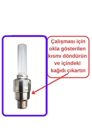 2 Farklı Renk Hareket Sensörlü Tekerlek Sibop Işık