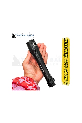 Q-max Ps-2900 20w 3000 Lümen Zoomlu Şarjlı El Feneri Çok Renkli