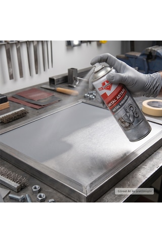 Börfh Ral 7042 Metal Yüzey Astarı Anti Pas Önleyici Sprey 400 Ml Anti Rust Primer