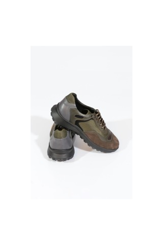 Dgn 9747 Erkek Bağcikli Sneakers Ayakkabi Kahve Nubuk