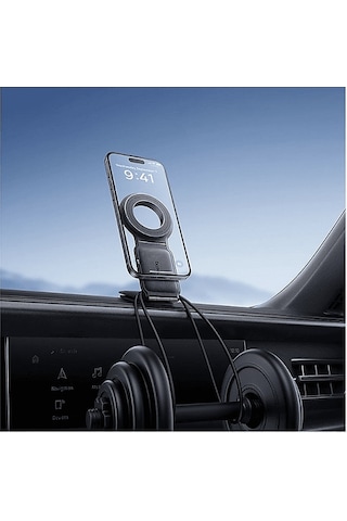 Baseus Primetrip C02 Manyetik Araç İçi Telefon Tutacağı Siyah Siyah