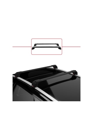 Fiat 500x 2014 Ve Sonrası İle Uyumlu Ace-2 Ara Atkı Tavan Barı Siyah