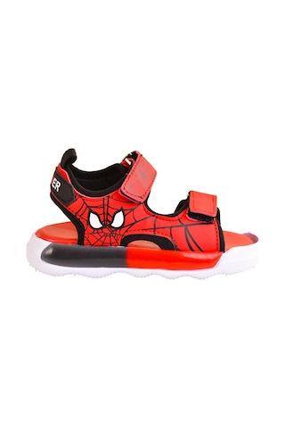 Erkek Çocuk Işıklı Örümcek Adam Spider Sandalet Kırmızı