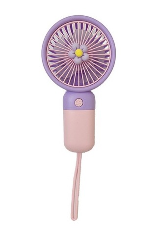 Taşınabilir Karikatür El Tipi Küçük Fan 56z0vz Mor
