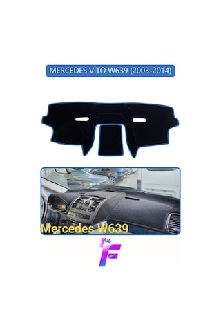 Mercedes Vito 2003-2014 Uyumlu Torpido Örtüsü Kolay Montaj Yansıma Önleyici Koruma G95