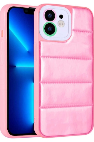 Apple Uyumlu iPhone 11 Kılıf Kamera Korumalı Airbagli Renkli Zore Seksek Kapak Pembe