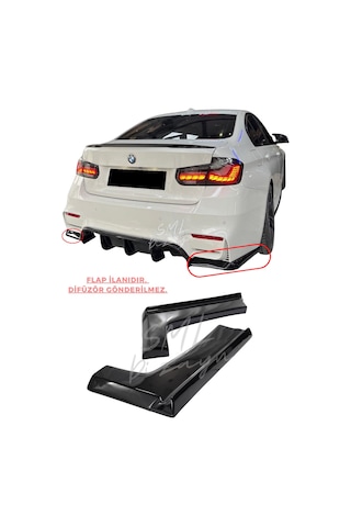 BMW F30-F80 M3 Flap PLASTİK F80 M3 Arka-Tampon-Flap-Bıçak-Lip-Ek