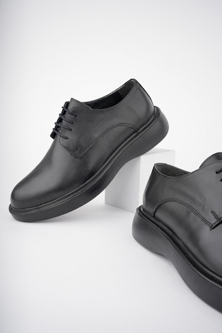 Muggo Smith Garantili Günlük Klasik Hakiki Deri Casual Rahat Ortopedik Kalın Taban Erkek Ayakkabı 001