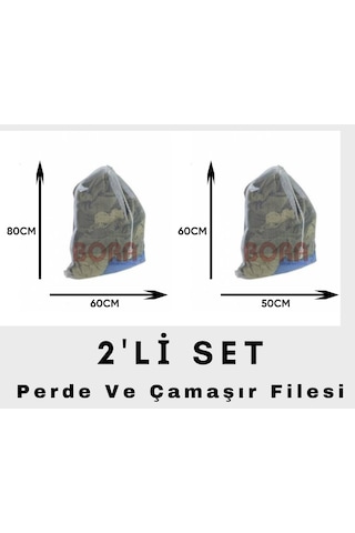 Perde Yıkama Filesi Çamaşır Yıkama Filesi Çamaşır Torbası 2 Adet Set Duş Beyaz