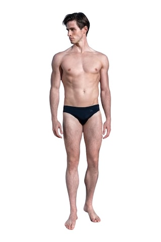 Doreanse Erkek Logo Baskılı Slip Mayo 3844-siyah