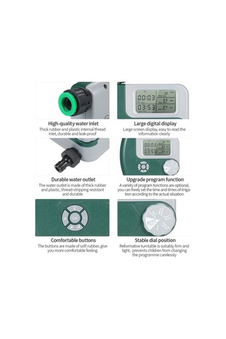 Programlanabilir Dijital Musluk Zamanlayıcı - Yeşil 4189 Yeşil