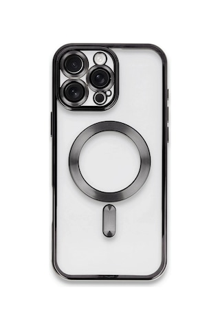 Newface - 246 - Apple iPhone Uyumlu 16 Pro Max Kılıf Kross Magneticsafe Kapak - Csmo-tex - - Siyah Sıyah