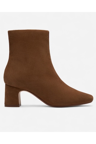 Clarks Fernie Zip Walnut Suede, M 3 Kadın Kahverengi Bot 26182938 kahverengi