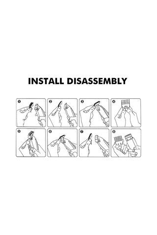Yifomall Çift Boyutlu 1.5mm + 4.5mm Metal Destekli Şeffaf Saç Kesim Tarağı - 2'li Set