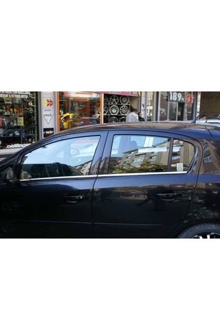 Opel Corsa D Krom Cam Çıtası 4 Parça 2006-2014 Arası