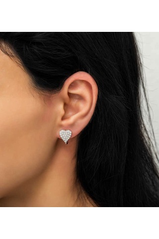 Ervanur Gümüş Kalp Küpe