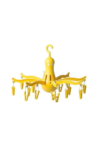 Ikea Pressa 16 Mandallı Katlanabilir Çamaşır Kurutma Askısı 40 X 26 Cm Sarı