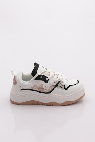 Benetton Bni-12157 Kadın Sneaker Ayakkabı Beyaz-siyah