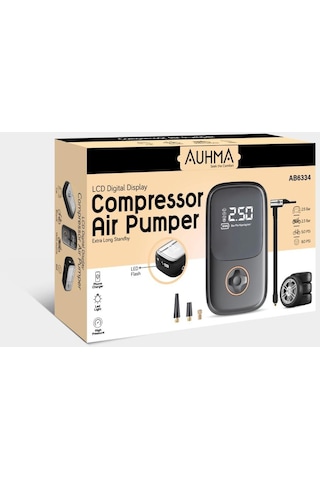Auhma AB6334 Dijital Şarjlı Lastik Şişirme Kompresörü