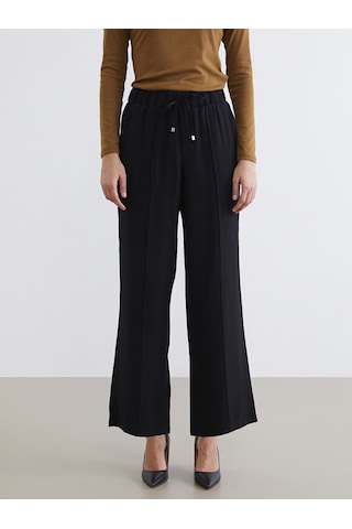 Lcw Everyday Siyah Beli Lastikli Kadın Pantolon
