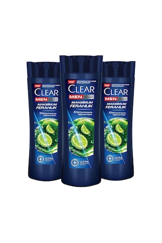 Clear Maksimum Ferahlık Kepeğe Karşı Etkili Şampuan 3 x 350 ML