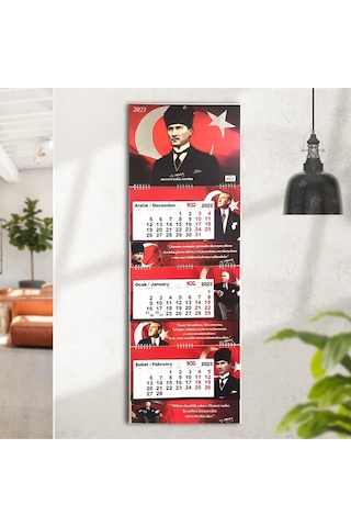 Cumhuriyetimizin 100.yılı Özel Atatürk Ajanda 17x24 Ve Duvar Takvimi Karışık