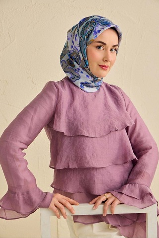 Silk Home Twill İpek Eşarp 11504-14 Gri
