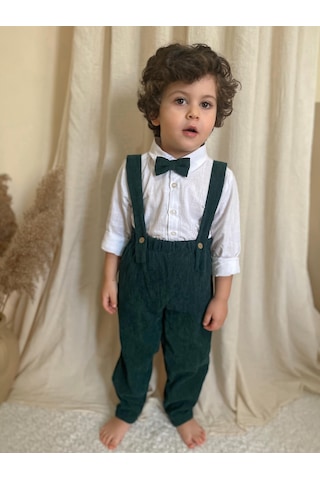 Miababy Papyonlu Fitilli Üçlü Takım Açık Yeşil