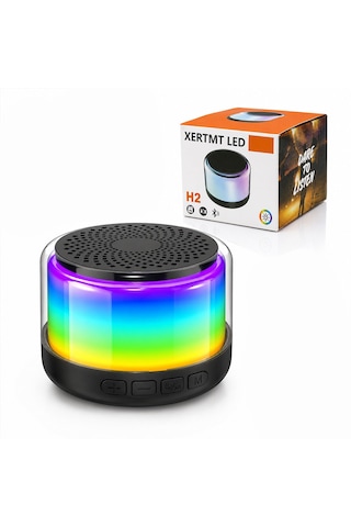 Bt - Sd - Usb Şarjlı Rgb Işıklı Bluetooth Wireless Speaker Hoparlör 3w Pl-4675