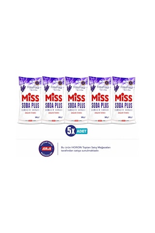 Miss Soda Plus Lavanta 500 Gr 5adet Miss Soda Plus Lavanta 500 Gr 5adet