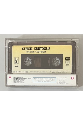Cengiz Kurtoğlu Hayatımı Yaşıyorum Kaset Orjinal Kağıt Dönem Baskı