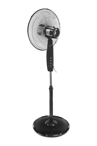 Everest Fan11, Siyah, Coolair, 3 Kademeli Hız, 40cm 5 Kanat Pervane Ve Çerçeve, 45w, Otomatik Salınım, Yükseklik Ayarlı Vantilatör