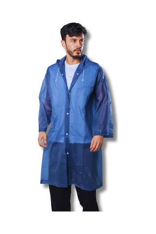 Kadın Erkek Yağmurluk Kapüşonlu Çıtçıtlı Eva Lacivert Yağmurluk Bymmrc881r04 Lacivert