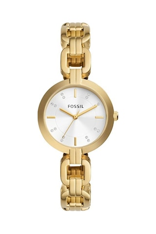 Fossil Fbq3852 Quartz Çelik Altın Rengi Beyaz 32 Mm Kadın Kol Saati