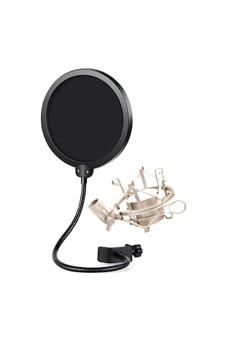 Lastvoice Ps-01 Pop Filter + Metal Gri Shock Mount Set