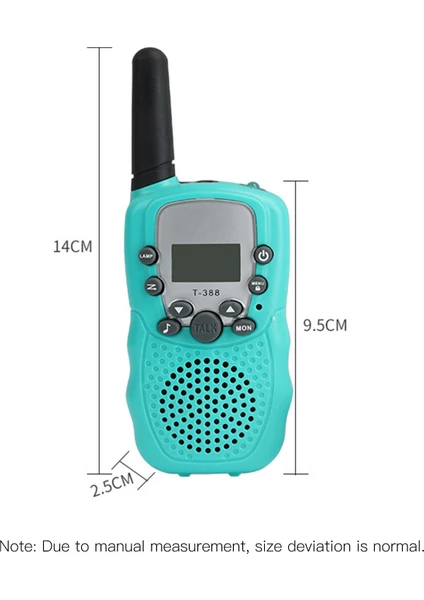Buaoaos Children's Portable Walkie-talkie - Green