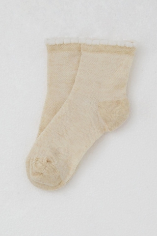 Katamino Kız Çocuk Soket Çorap Basic 1-6 Yaş, Krem